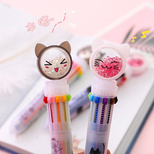 Multi-color Kitty Kawaii Pen 1PC