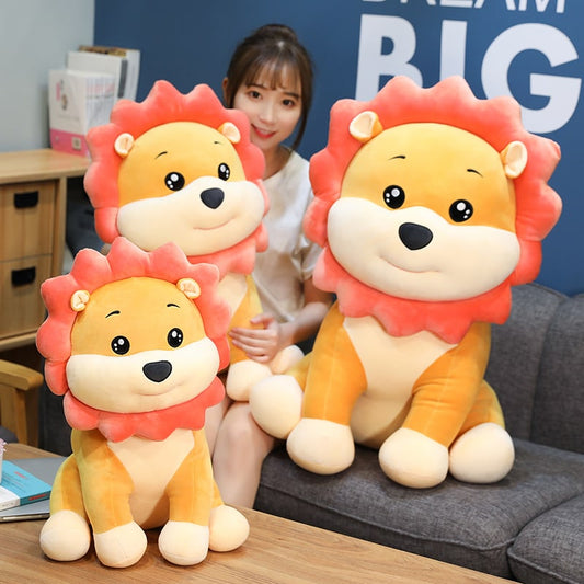 Cute Sun Flower Happy Lion Plush Toys