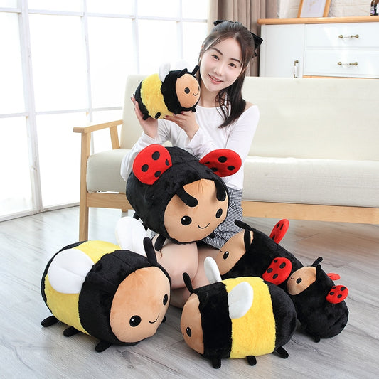 Kawaii Bee Ladybug Plush Toys