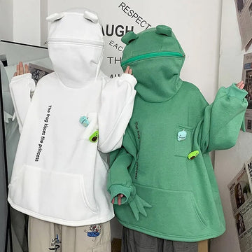 Zippered Frog Sweatshirt