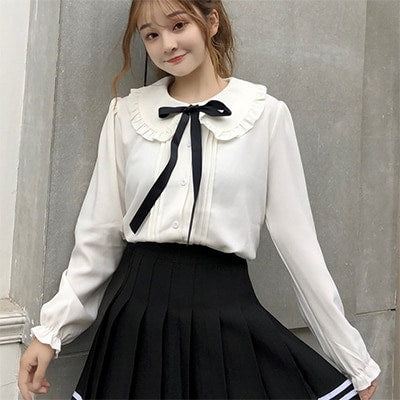 Kawaii Peter Pan White Blouse