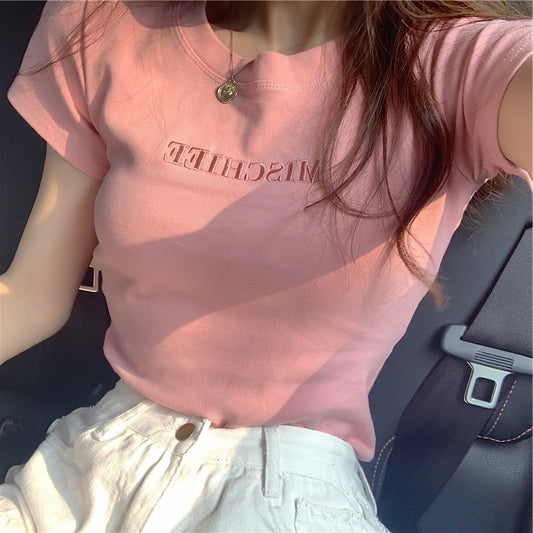 Kawaii Ulzzang Embroidered T-shirts