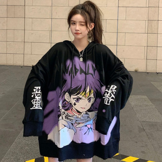 Harajuku Hip Hop Sailored Moon 90s Hoodie
