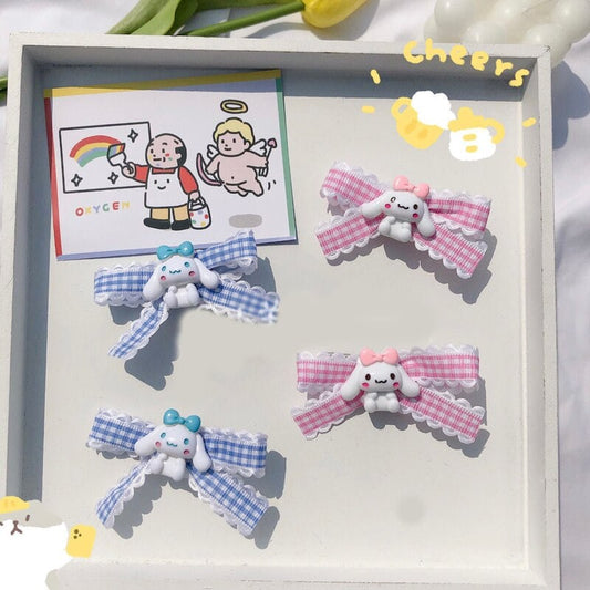 Kawaii Cartoon Bow Hair Clip