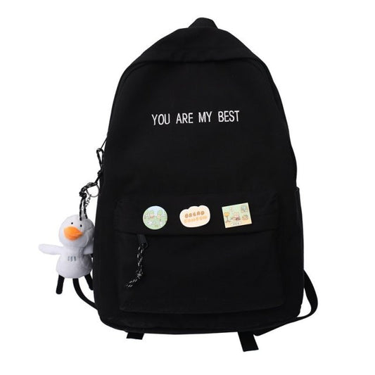 Kawaii Letter Embroidery Backpack