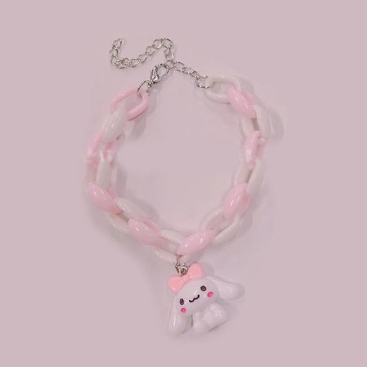 Kawaii Pink Cartoon Bracelet
