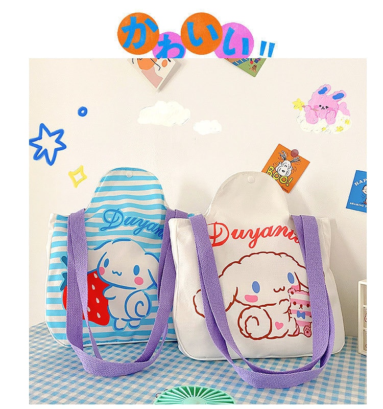 Korea Rabbit Package Korean Cartoon Rabbit Canvas Shoulder Bag