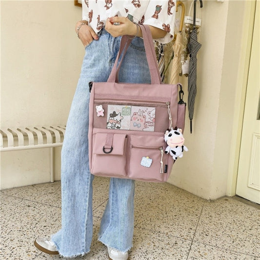 Kawaii Nylon Waterproof Crossbody Bag