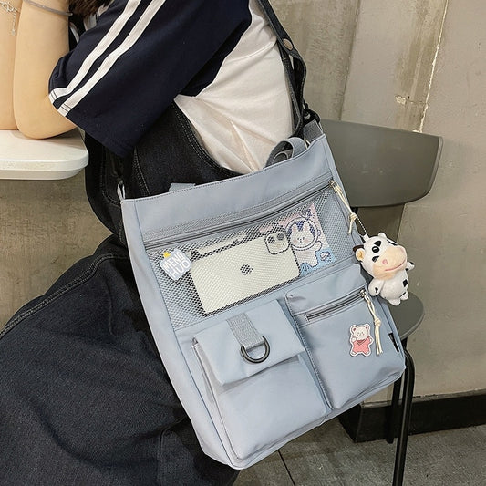 Kawaii Nylon Waterproof Crossbody Bag