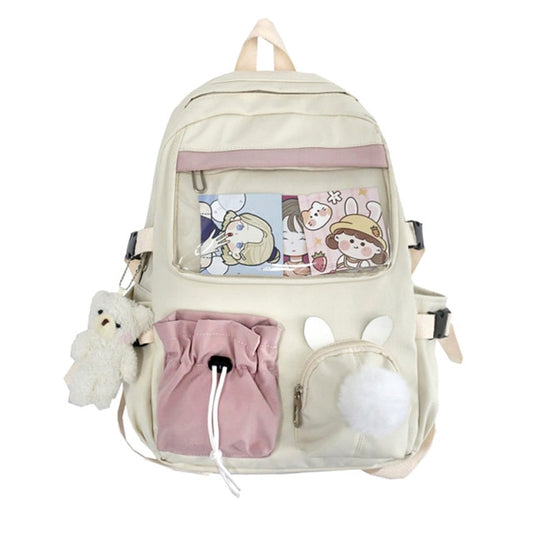 Kawaii Pink Female Backpack