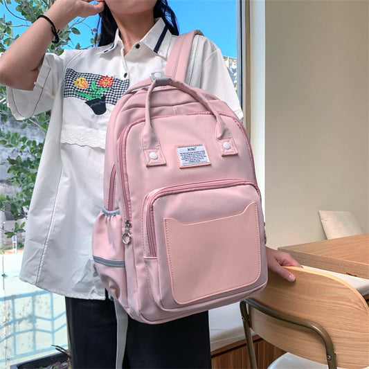 Korean Large Capacity Canvas Backpack