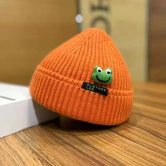 Kawaii Cartoon Frog Knit Hat