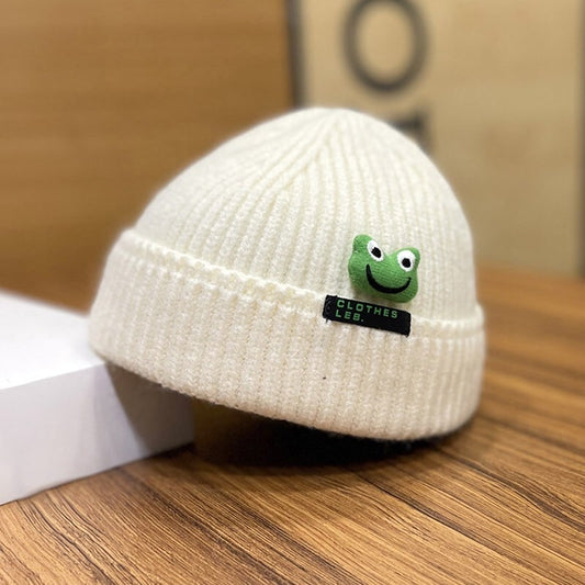 Kawaii Cartoon Frog Knit Hat