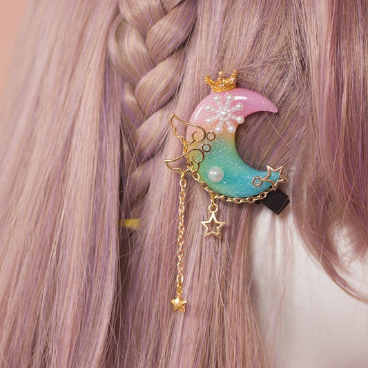 Kawaii Princess Lolita Moon Hairpin