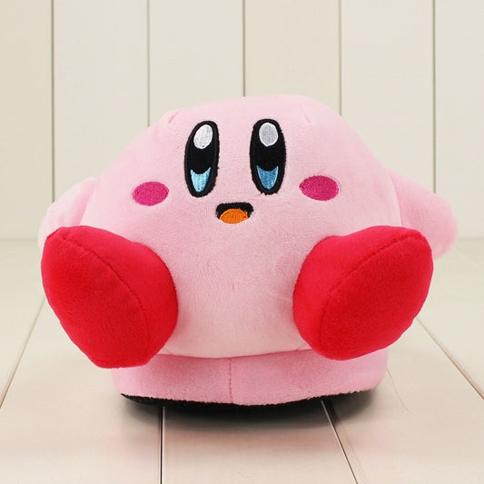 Kawaii Pink Kirby Plush Slippers 32cm