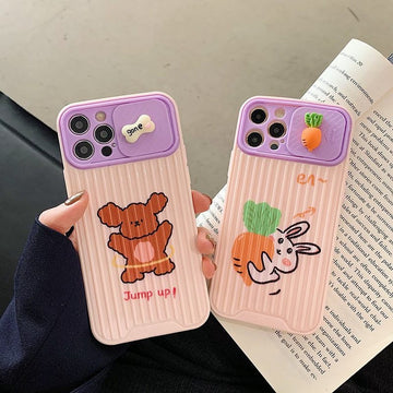 Kawaii 3D Cartoon Bear iPhone Case