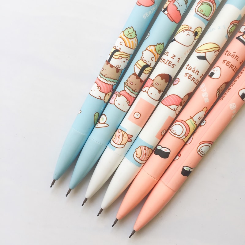 Cute Mechanical Pencil With Eraser 3PCS