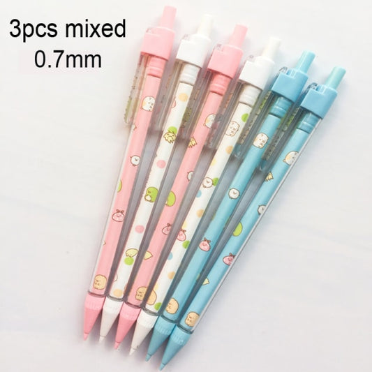 Cute Mechanical Pencil With Eraser 3PCS