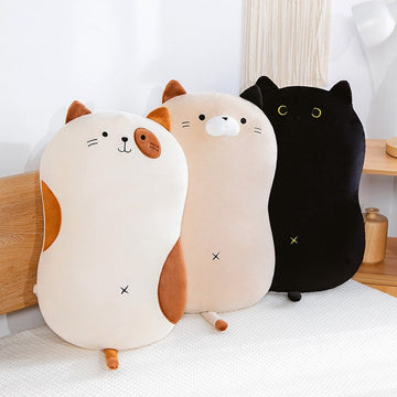 Kawaii Cartoon Cat Plush Pillow 55*35CM