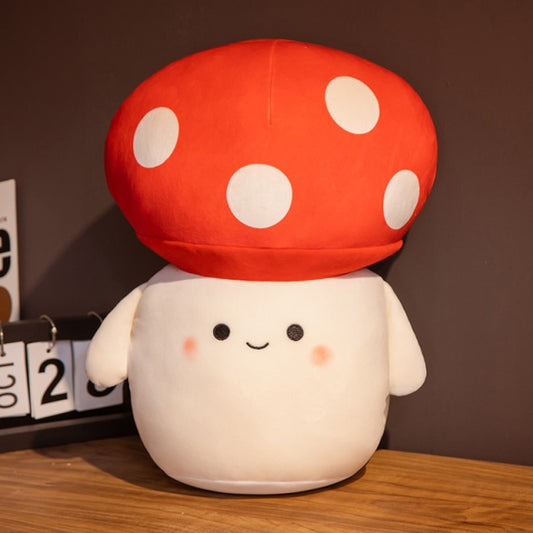 Kawaii Red Spotted Mushroom Family Plush Toys