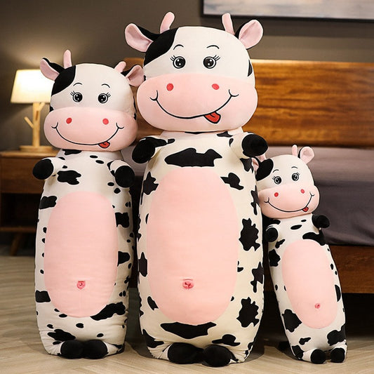 Long Snuggly Cow Plushie Toys