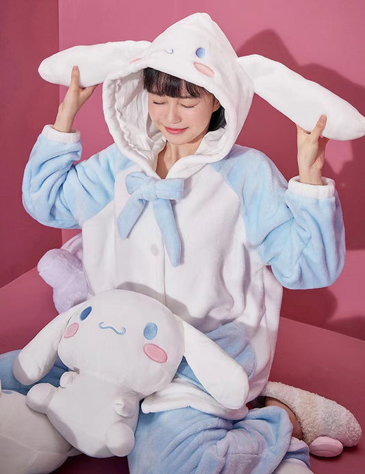 Kawaii Cinnamoroll Inspired button front Pajama set