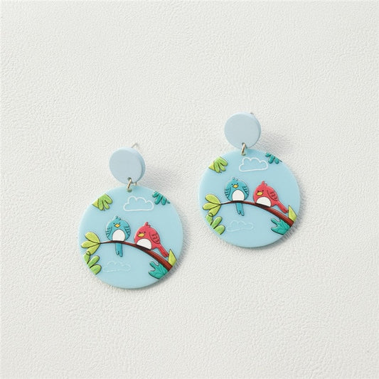 Cute Simple Milk Cow Earrings