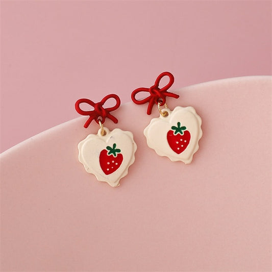 Cute Strawberry Stud Earrings