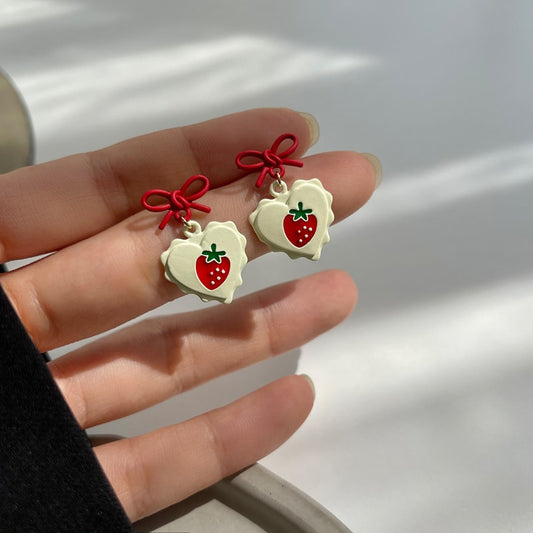 Cute Strawberry Stud Earrings