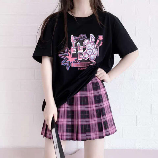 Kawaii Cute Bunny Print T-Shirt