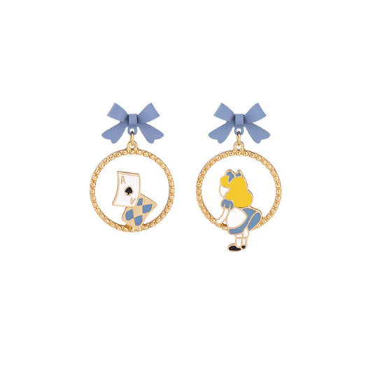 Alice on the Run Princess Earrings