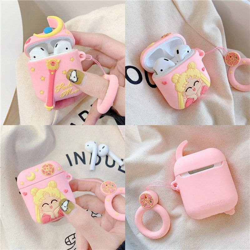 Anime Moon Airpods Pro Case.