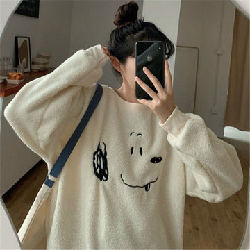 Kawaii Harajuku Loose Print Sweatshirt