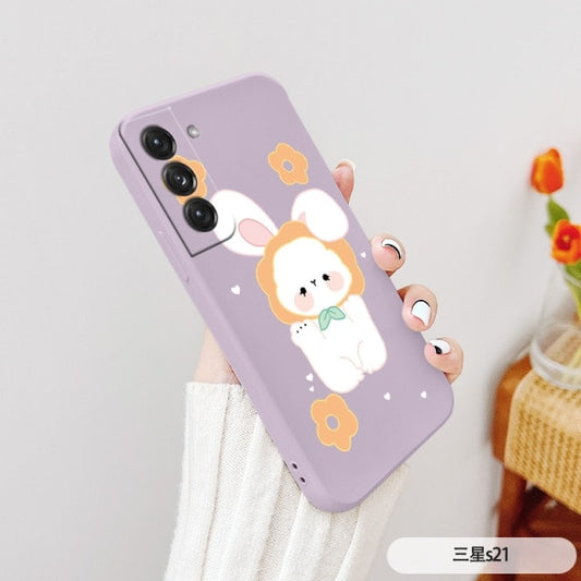 Kawaii Big Ears Bunny Galaxy Case