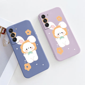 Kawaii Big Ears Bunny Galaxy Case