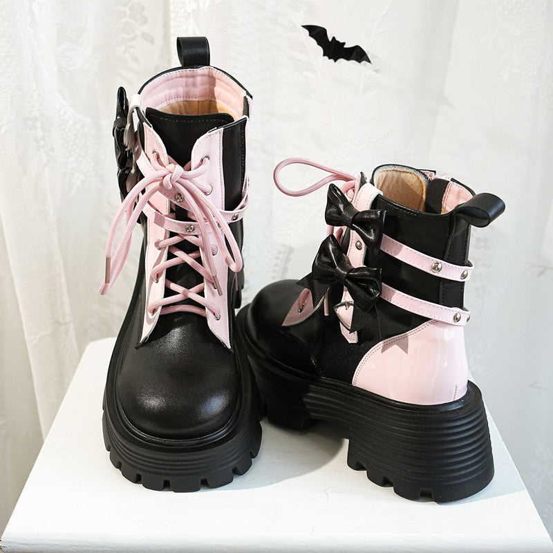 Mid-Calf Martin Boots Lolita Boots