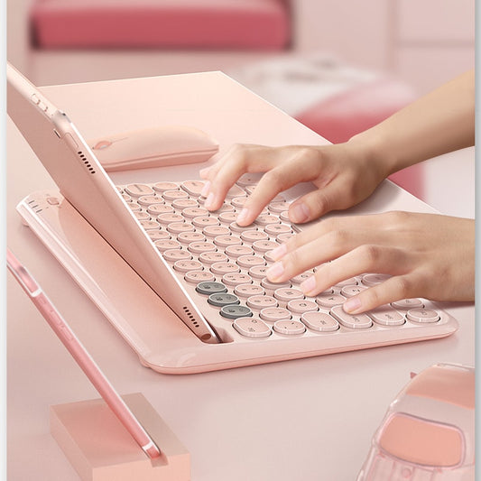 Kawaii Pastel Color Wireless Keyboard