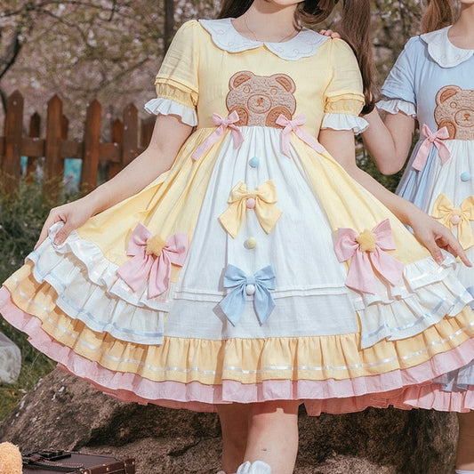 Sweet Bobo Bear Short Sleeves Lolita Dress