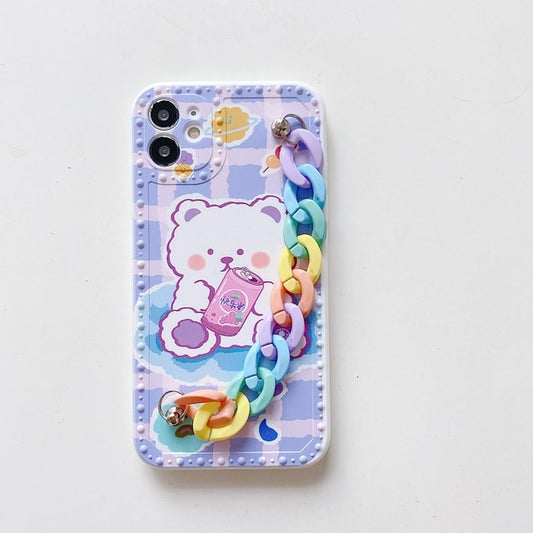 Kawaii Drink Bear iPhone Case