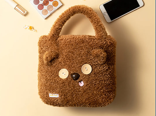 Cartoon Bear Plush Handbag