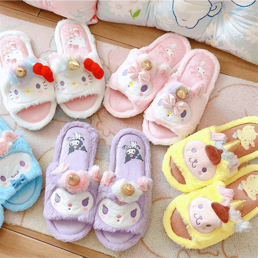 Kawaii Unicorn Slippers