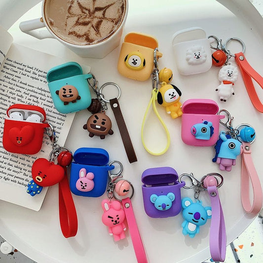 Kawaii BTS Mascots Airpods Case