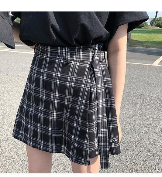 Fashion Vintage Plaid Mini Skirts