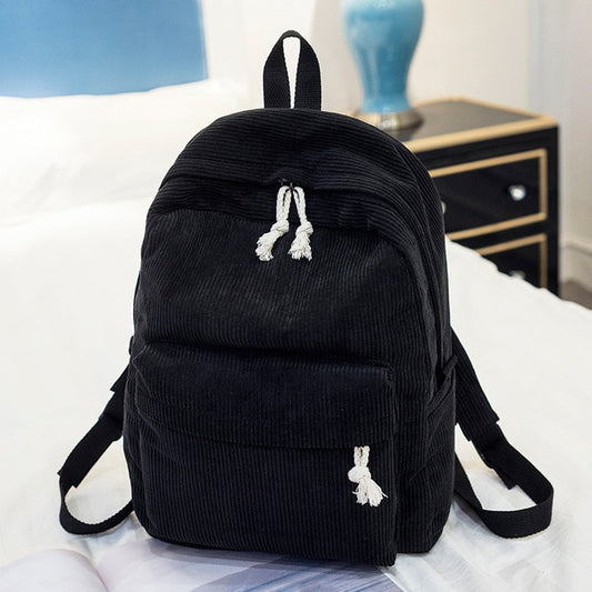 Corduroy School Backpack