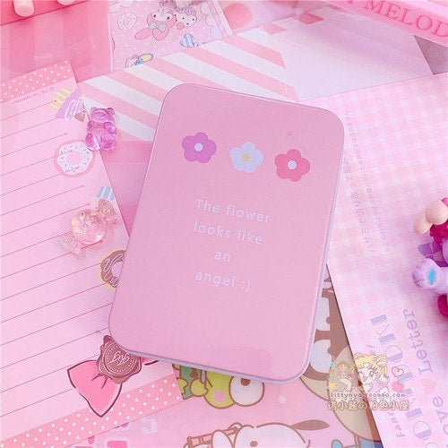 Kawaii Colored Mini Tin Storage Box