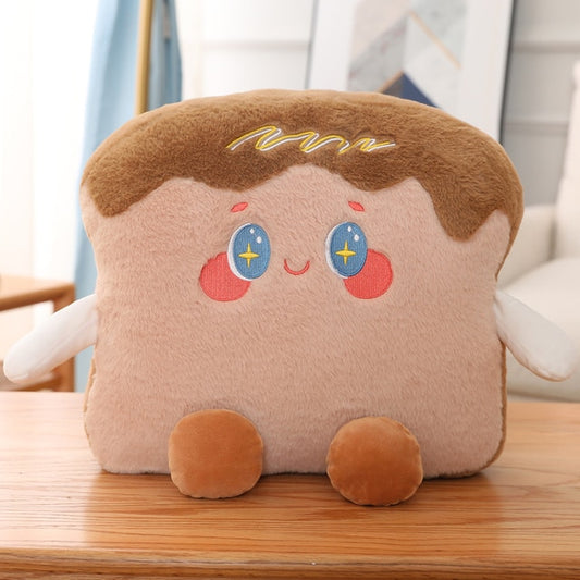 Kawaii Cartoon Strawberry Cherry Toast Pillow