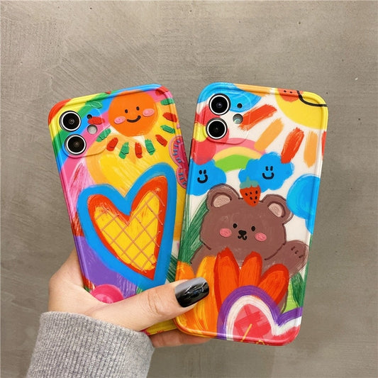 Cute Cartoon Graffiti iPhone cases