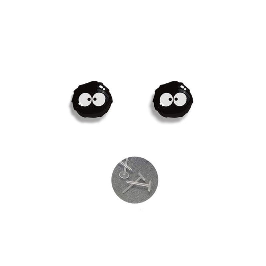 Cute Black Briquette Earrings