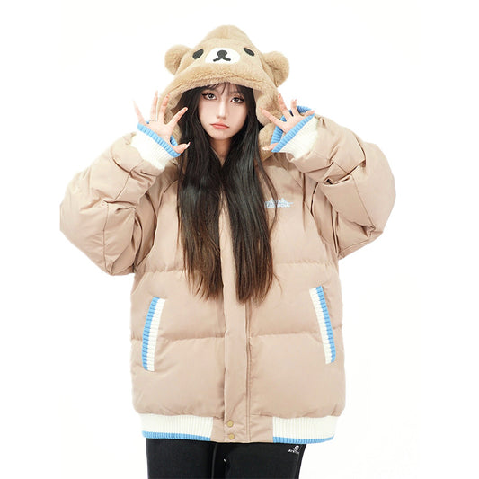 Cute Cartoon Bear Loose Coat