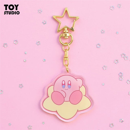 Cute Cartoon Star Kirby Keychain